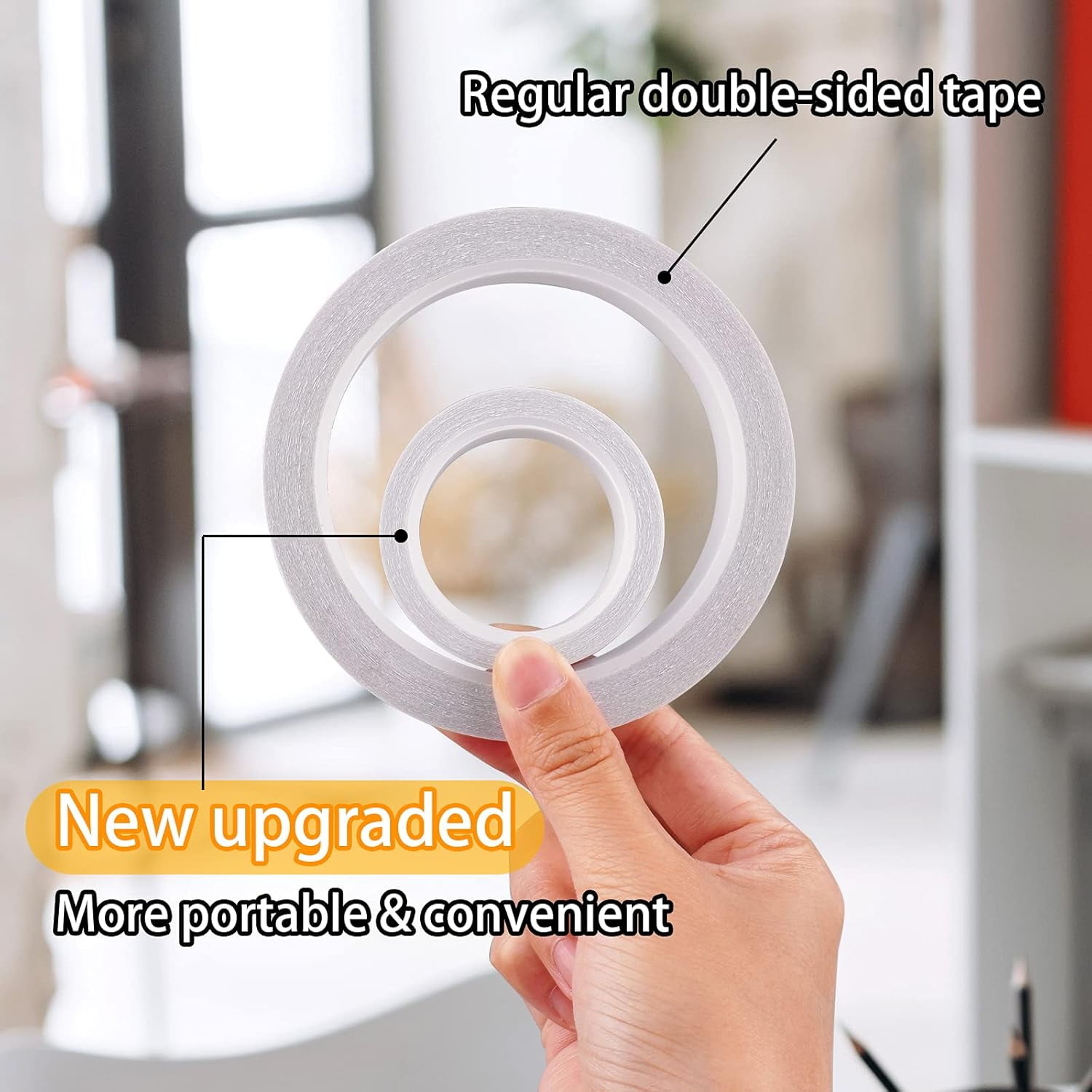 Double-Sided Tape for Arts, Crafts, Scrapbooking DIY, Office & Home Supplies Easy to Tear
