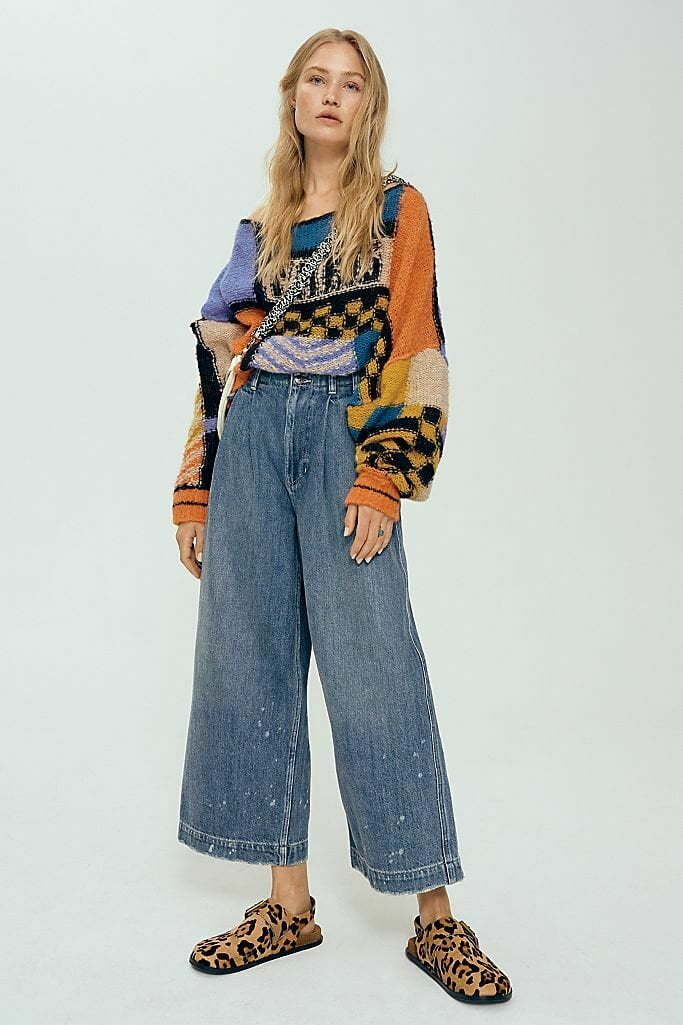 East Coast Wide-Leg Trouser Jeans Blue 