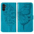 thumbnail image 3 of Case For Samsung Galaxy A25 5G Embossing Butterfly Flip Cover Premium Leather Magnetic, 3 of 5