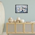 thumbnail image 4 of Stupell Industries Coastal Four Oysters Impression Black Floating Frame Canvas Art, 25 x 17, by Petals Prints Design, 4 of 9