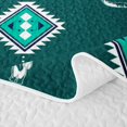 thumbnail image 5 of meiyoeat Rustic Western Aztec Quilt King For Kids,Retro Farmhouse Bull Skull King Coverlet Set For Boys,3pcs, 5 of 7