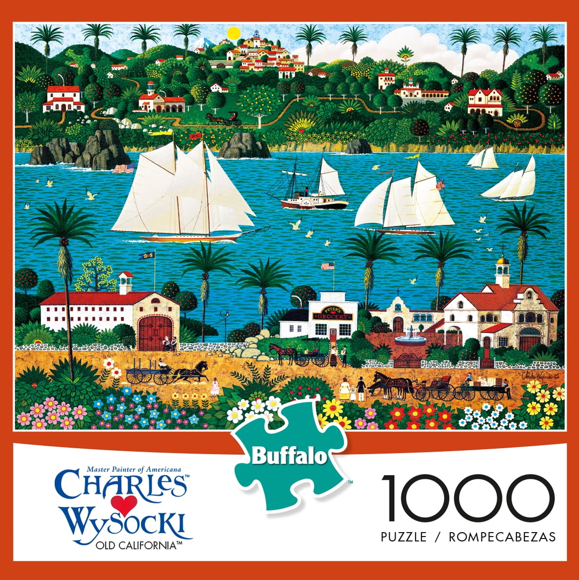 Charles Wysocki Buffalo Games Jigsaw Puzzle 1000pc Birds of a Feather for sale online 