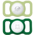 thumbnail image 1 of Soporte para collar de perro Airtag (paquete de 2) Compatible con Apple Soporte para collar de gato Airtag, soporte Air Tag para collar de mascota, funda Air Tag para rastreador GPS (verde oscuro * ve, 1 of 5