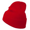 thumbnail image 3 of Texas Embroidered Long Cuff Beanie - Red OSFM, 3 of 5
