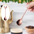 thumbnail image 4 of Lwlmwt Christmas Gift Tableware,Stainless Steel Spoons,Christmas Deer Head Shape Teaspoons,High Appearance Level,Kitchen Accessories,Dessert Coffee Spoon, 4 of 5