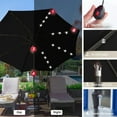 thumbnail image 2 of JUSTLET 9' Outdoor Patio Market Solar Umbrella w/ LED Lights, Black, 2 of 10