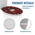 thumbnail image 5 of SEANATIVE Christmas Elongated Toilet Lid Cover Snowman Snowflake Toilet Seat Cover for Bathroom Soft and Comfortable Toilet Cover Fits for Most Elongated Oval Toilet, 5 of 6