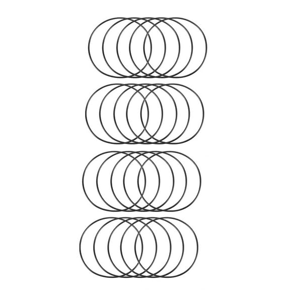 Unique Bargains 40 x 1mm Rubber O Type Sealing Ring Gasket Black 20 Pcs