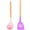 Girl Powder + Lavender Purple, variant on 2 Pc Kitchen Utensil Set, Easy to Clean Wooden Kitchen Utensils, Cooking Utensils for Nonstick CookwareGirl Powder + Lavender Purple