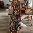 thumbnail image 3 of Robe Sans Manches Colorée Mexicaine Traditionnelle Vêtements pour Femmes Robes de Soirée Robe d'Été Femme 2024 Tendance, 3 of 4