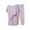 Purple, variant on Girls Pajama Sets 3PCS Short Sleeve T-Shirt Pants Shorts Set Summer Sleepwear Loungewear 3-12 Years