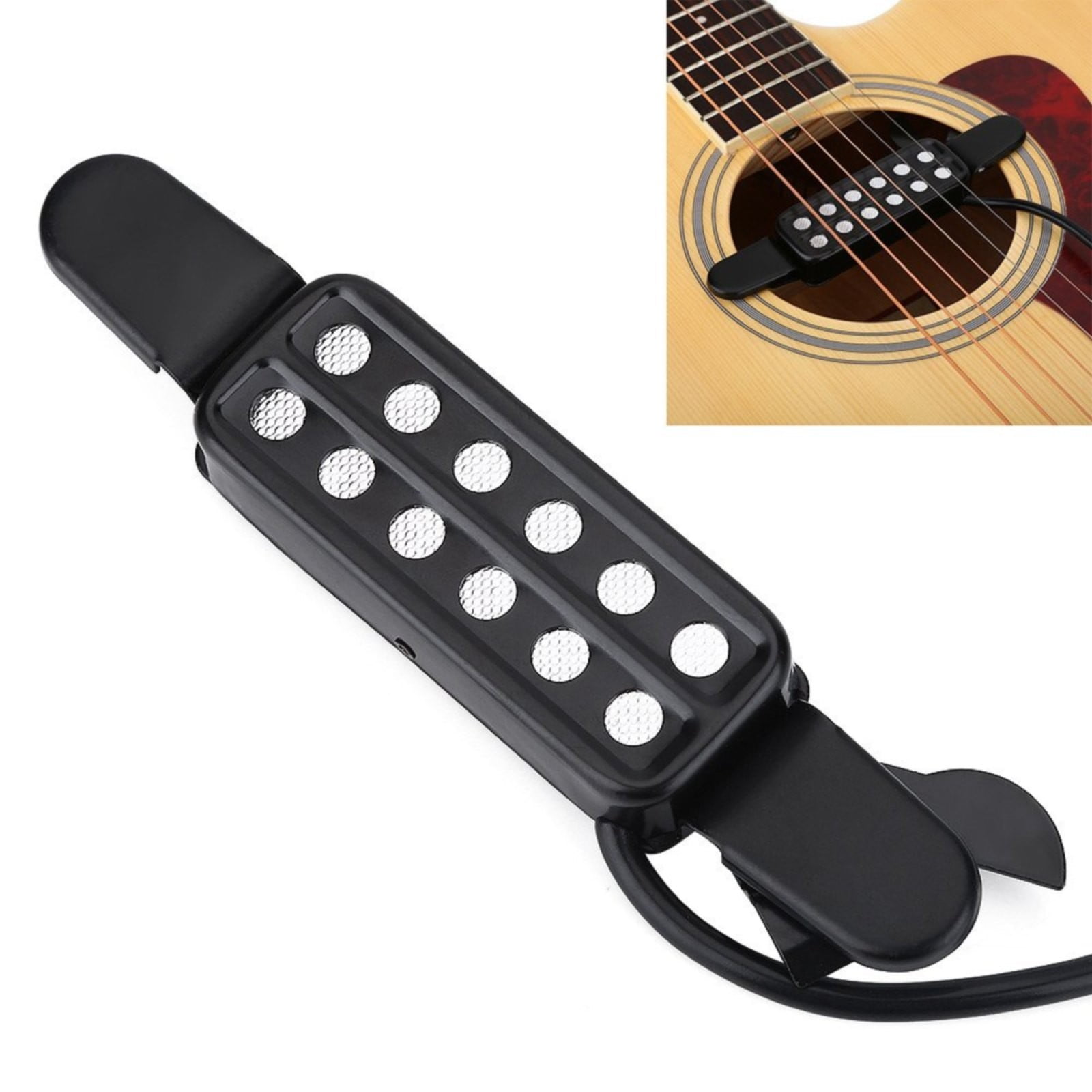 Clearance Nohole pickup under $20,Classic Acoustic Guitar Pickup Transducer Amplifier Guitar Pickup Soundhole Pickup For Guitar Parts Accessories Noise 2PC