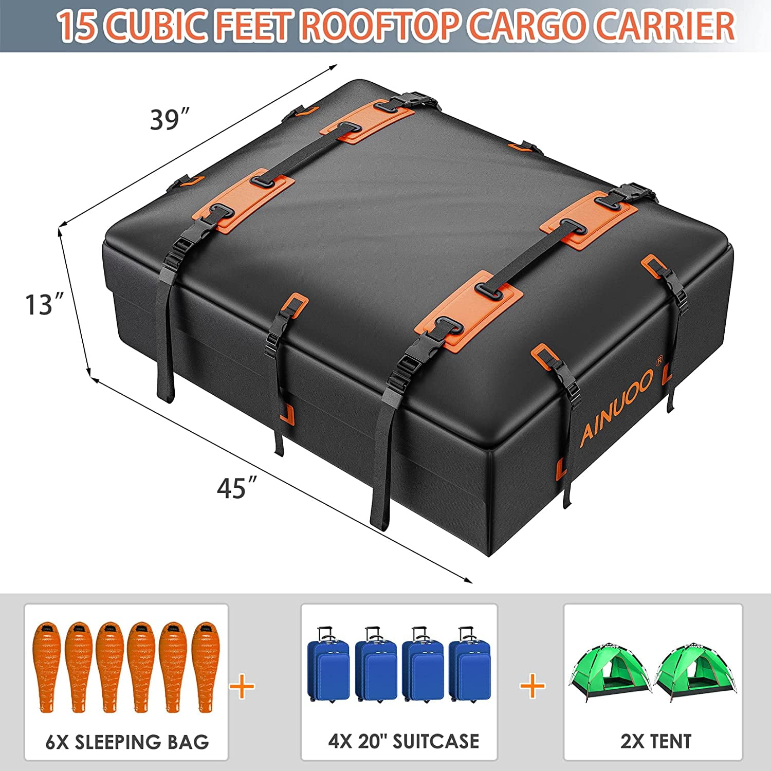 Auto Car Rooftop Cargo Carrier Bag,15 Cubic Car Storage Roof Luggage Travel  Case Bag Waterproof Plus Heavy Duty 840d,Reflective Strips,Anti-Slip Mat,Storage  Bag - China Work Backpack and Outdoor Hiking Backpack price