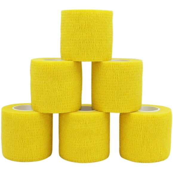 Self-adhesive bandage elastic bandage wrist bandage plaster roll Dog Bandages Animal Bandages 5 cm X 6 bands