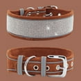 thumbnail image 1 of Pet Reflective Collar Rhinestone Dog Collar Medium And Large Dogs Suede Reflective Dog Collar, 1 of 5