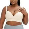 thumbnail image 5 of iHPH7 Plus Size Full Coverage Bras, Push Up Bras for Women, Underwire Bras for Women, Breathable Bras for Women, Plus Size Bras for Women, Beige 44/100A, 5 of 6