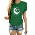 thumbnail image 1 of Avamo Femmes Tee-Shirt d'Été Tops Manches Courtes Chemise Décontractée Travail Tunique Blouse Verte 2XL, 1 of 2