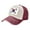 Dark Red, variant on Men Women South Korean Flag Distressed Twill Cotton Baseball Cap Vintage Adjustable Dad Hat