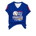 thumbnail image 4 of WZXFASHION Haut de Sport Uni pour Femmes, Col en V, Manches Courtes, Soldes d'Été, 4 of 6