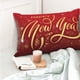 thumbnail image 4 of Fotbe Happy New Year2 Funda de Almohada Decorativa Estilo Occidental, Lujo en Algodón, Fundas para Almohadas King, Cojín Estampado para Decoración del Hogar-20"x30", 4 of 6
