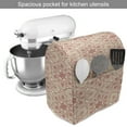 thumbnail image 2 of Traditional Stand Mixer Cover, Far Eastern Bohemian Floral Design with Influences, Kitchen Appliance Organizer Bag Cover with Pockets, 5 Quarts, Red and Cream, by Ambesonne, 2 of 4