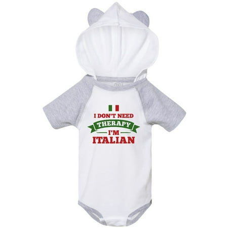 

Inktastic No Therapy I m Italian Gift Baby Boy or Baby Girl Bodysuit