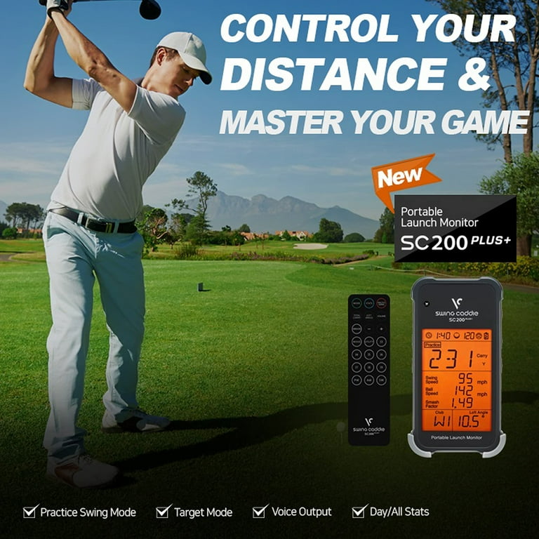 Swing Caddie SC200 PLUS Portable Golf Speed Radar Launch