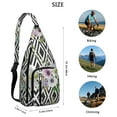 thumbnail image 3 of Boho Floral Sling Backpack – Vintage Botanical Watercolor Wildflower Crossbody Daypack with Romantic Garden & Artistic Bloom Pattern, Lightweight Travel Bag for Women & Nature Aesthetics, 3 of 4