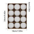 thumbnail image 2 of 12pcs Flocked Christmas Balls, Dark Velvet Matte Flocking Tree Ornaments, Shatterproof Decorative Balls with Rich Colors, Perfect for Christmas Tree & Holiday Wreath Decoration, 2.36in, White, 2 of 7