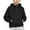 Black, variant on YunPes Youth Boys Christmas Clothes Half Zipper Hooded Sweatshirt Casual School Plain Pullover Tops for Kids Fall Winter Warm Outfit