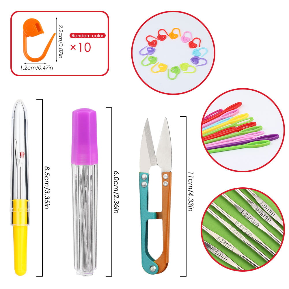 Mayboos 96 Pack Crochet Hooks Set, Ergonomic Knitting Needle Weave Yarn  Kits with Storage Case and Crochet Needle Accessories for Beginners and  Experienced Crochet Hook Lovers : Buy Online at Best Price