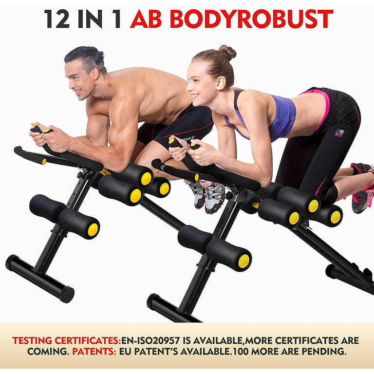 MBB Multifunction Home Gym Equipment,Ab Machine,Height Adjustable Ab  Trainer,Workout Machine,Thighs,Buttocks Shaper,Abdominal,Leg and Arm  Exercises