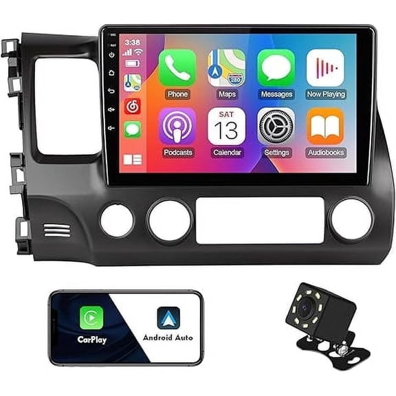 2 32G 10.1 inches Android 10 Car Stereo for Honda Civic 2006-2012 IPS Touchscreen Screen Car Radio