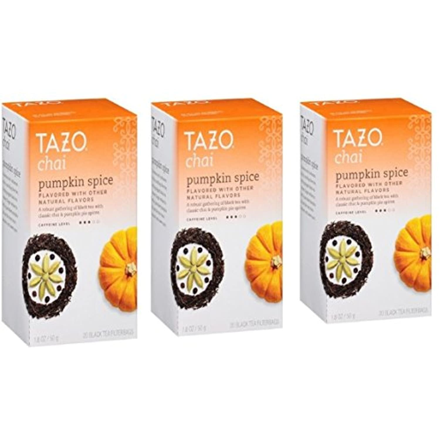 Tazo Chai Tea Pumpkin Spice 60 Bags (3 Pack)