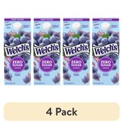 (4 pack) Welch's Grape Zero Sugar Drink, 59 fl oz Carton