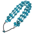 thumbnail image 3 of EeaseMX Collar tejido con colgante de cáscara de coco, estilo bohemio, para niñas y mujeres (azul cielo), 3 of 8