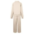 thumbnail image 3 of Womens Sweatsuits 2 Piece Outfits Lounge Sweat Sets Oversized Hoodies and Baggy Sweatpants Travel Tracksuit Beige M, 3 of 5