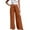 Brown, variant on Hpapadks Pants for Women Summer Solid Elasticized High Waist Flowy Palazzo Pant with Drawstring Slacks for Women BU2 M
