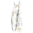 thumbnail image 2 of Mceream Jumpsuits for Women Summer Linen Casual Adjustable Strap Overalls Wide Leg Floral Print Baggy Sleeveless Spaghetti Strap Romper Jumpers with Pockets Trendy Beach Vacation Outfits Multicolor M, 2 of 5