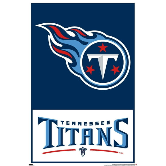 NFL Tennessee Titans - Logo 21 Wall Poster, 22.375" x 34"