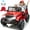 Red, variant on Joyracer 800W 24 Volt Ride on Toys, 4WD/2WD 3 Speeds Oversized Power Car Wheels, 2-Seater Ride on Truck with Remote Control, Electric Car Gift for Kids with Music, Bluetooth, Horn, Light, Black