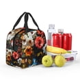 thumbnail image 5 of Salouo Elegant Floral Vase Painting for Unisex Lunch Bag Leakproof Lunch Tote Large Capacity Reusable Insulated Lunch Box Cooler Lunch Container for Work/Office/Picnic/Travel-Black, 5 of 8