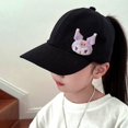 thumbnail image 1 of Gorra de béisbol Kawaii Sanrio para niños, gorro Anti-UV de dibujos animados, Anime, Kuromi, rollo de canela, alfabeto, novedad de verano Fivean unisex, 1 of 2