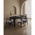 thumbnail image 2 of Rockaway Solid Wood Dining Set with 6 Colbert Chairs in Gray, 2 of 11