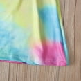 thumbnail image 5 of Fjofpr Girls Clothes under $10 Summer Girls Short-sleeved Color Tie-dye Pattern Round Neck Dress(4-9years）, 5 of 6