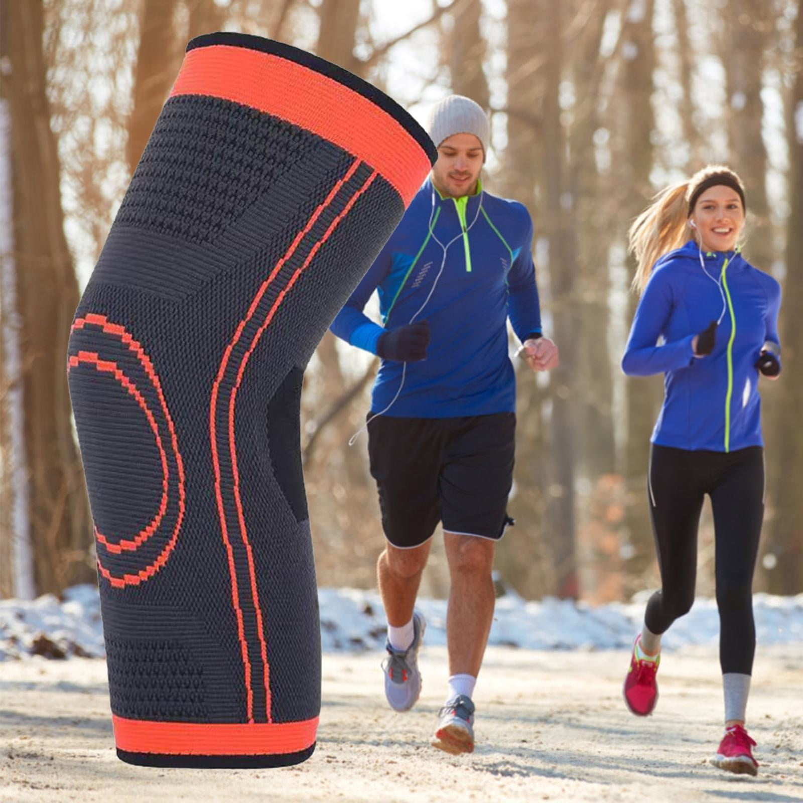 LHWEN Knee Braces Compression Sleeves Men Women Meniscus Tear Support Running Joint Recovery Sports Workout Breathable Lightweight Pad Fitness Hiking