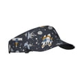 thumbnail image 2 of Kll Sport Sun Visor Hats Ball Caps Empty Top Baseball Sun Cap For Men Women-Space Cars, 2 of 8