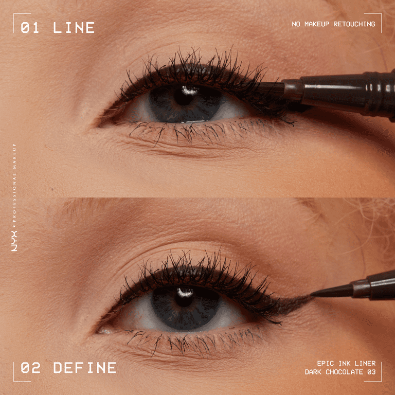 NYX Professional Makeup Epic Ink Liner, Waterproof Liquid Eyeliner 