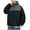 Black, variant on Mens Windbreaker Jackets Windbreaker Front-Zip Jacket Man Outdoors Work Clothes Interchange Jacket Styles Lovers Leisure Time Motion Hooded Loose Coat Black M