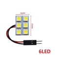 thumbnail image 3 of Bombilla LED T10 Festoon 6/12/15/24/36/48 SMD 5050 para panel de automóvil, luz blanca cálida y fría BA9S 12 V W5W C5W, luz de lectura para domo de maletero de automóvil, 3 of 5